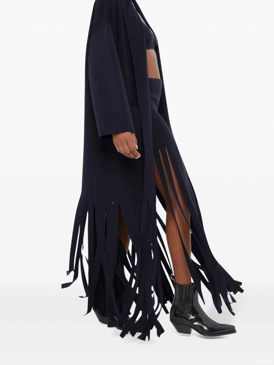 Cheap fringed belted coat Women Alanui 0720